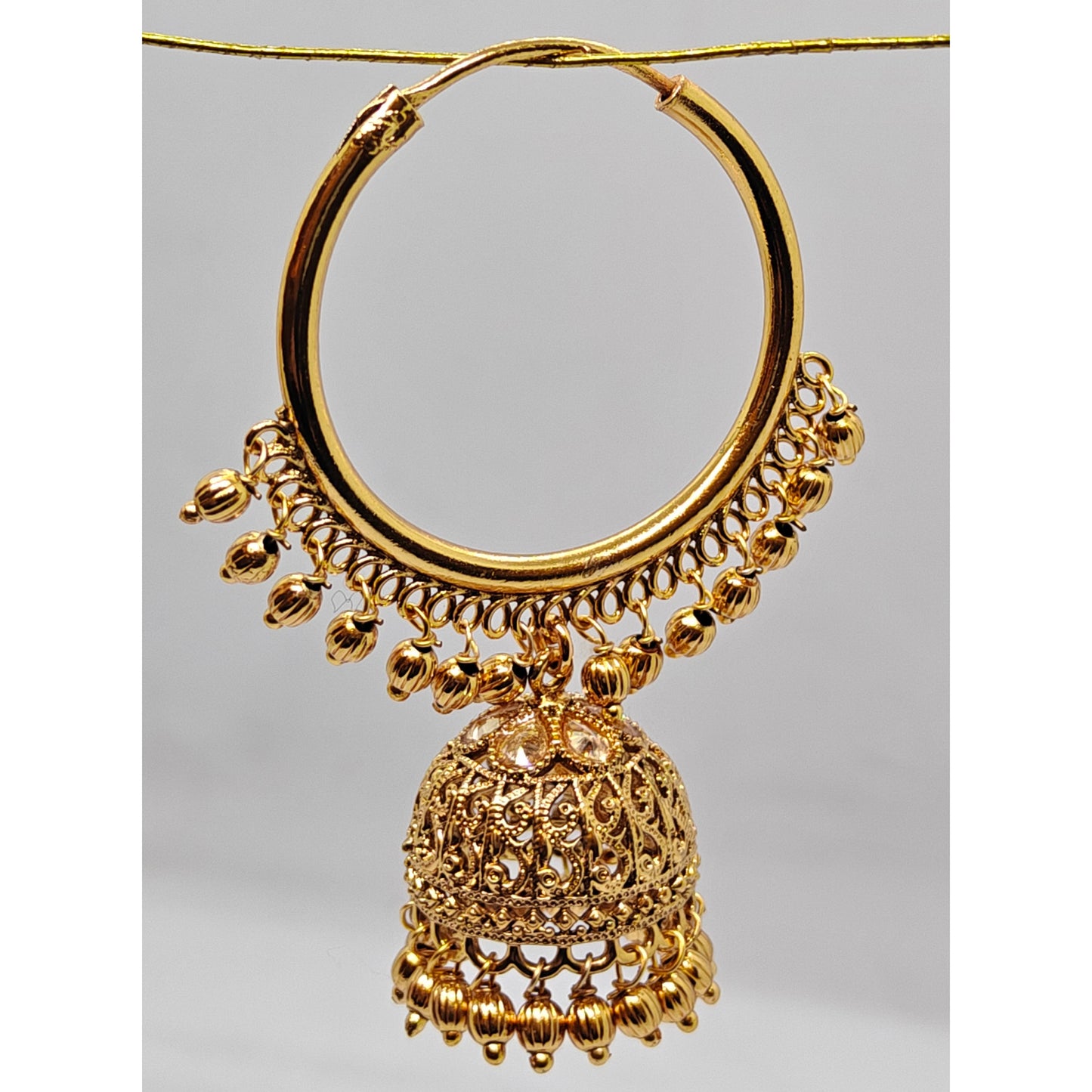 Elegant Golden Hoop Big Jhumki