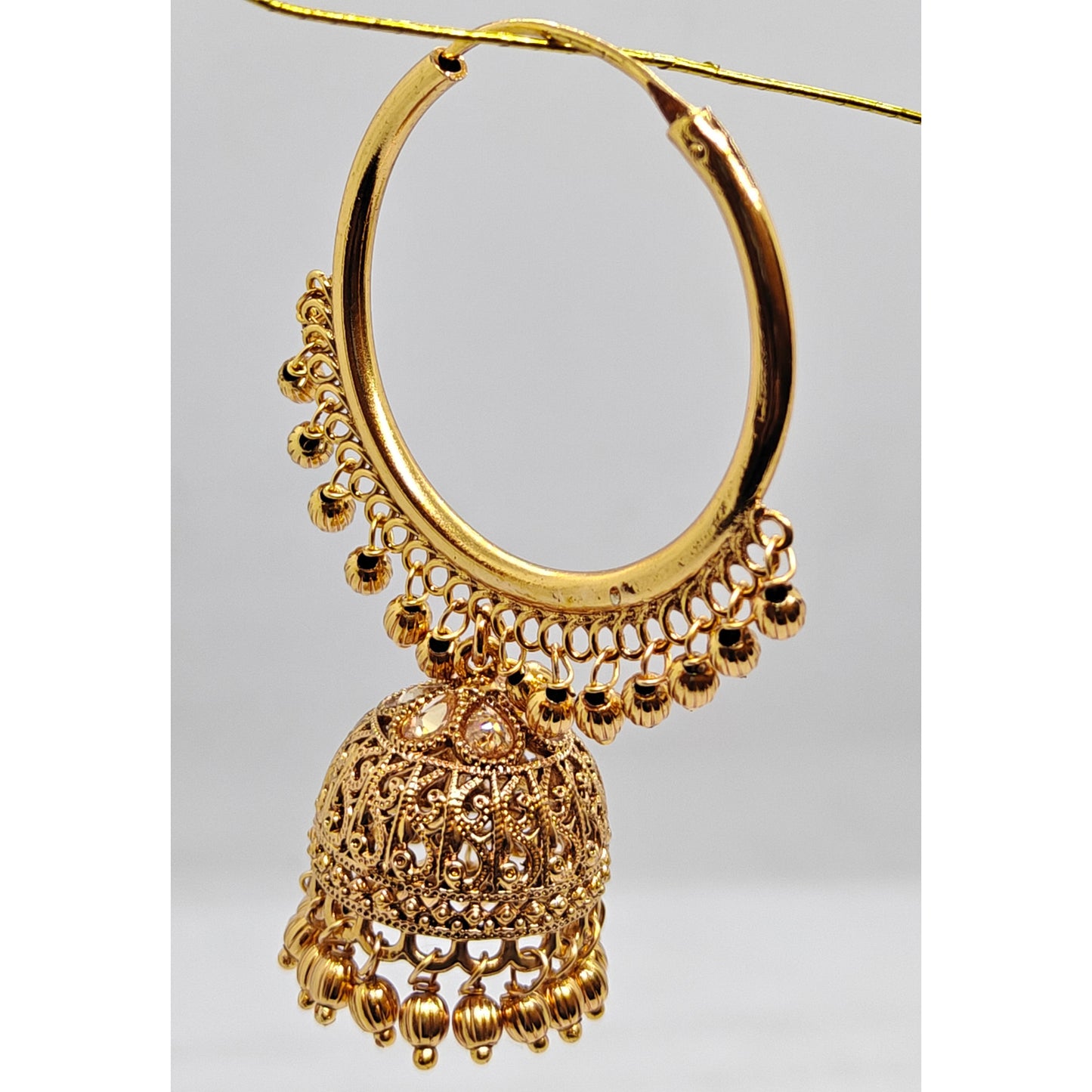 Elegant Golden Hoop Big Jhumki