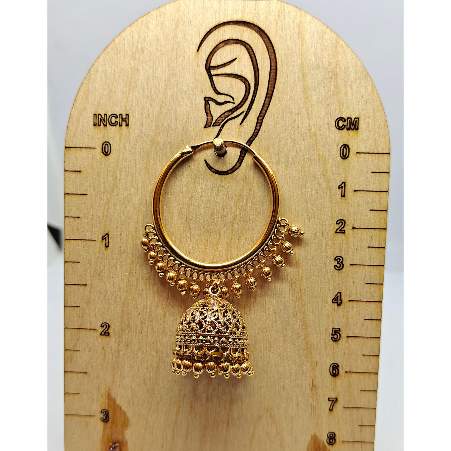 Elegant Golden Hoop Big Jhumki