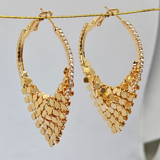 Golden Jaali Hoop