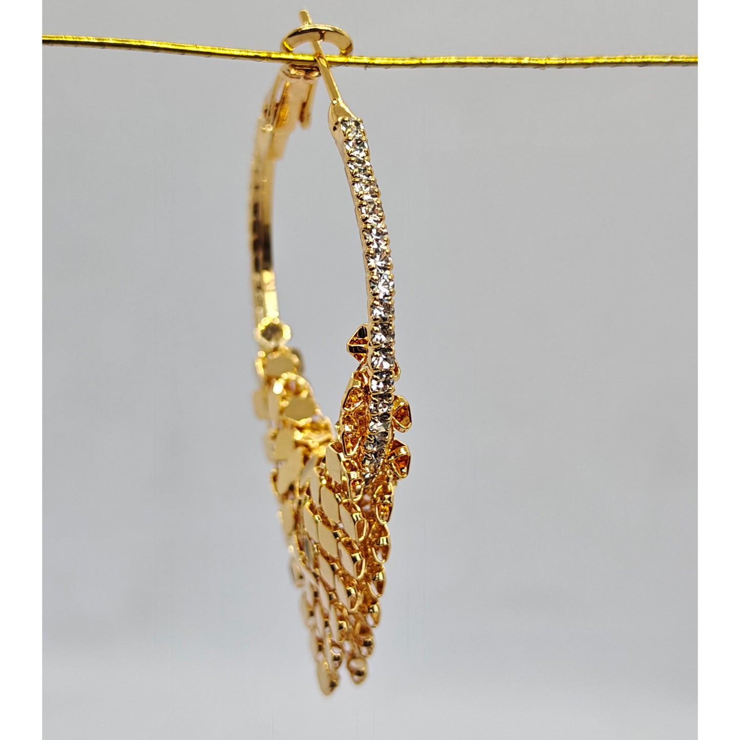 Golden Jaali Hoop