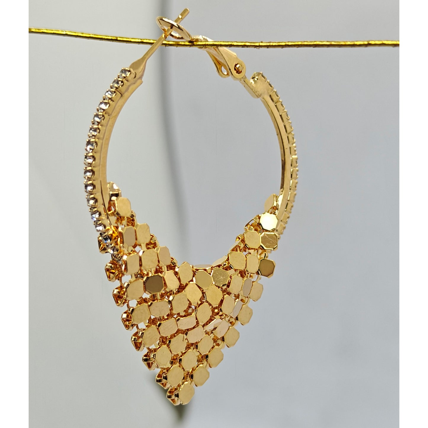 Golden Jaali Hoop