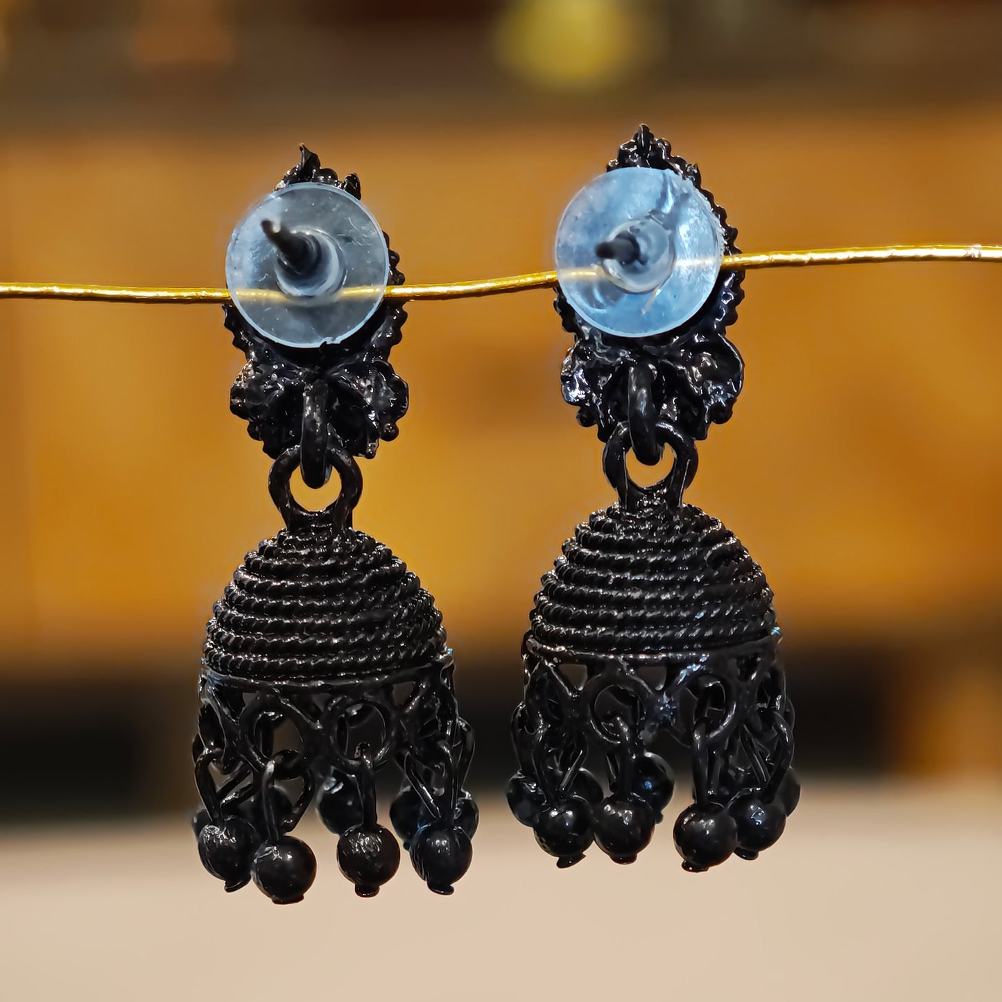 Jet Black Small Jhumki