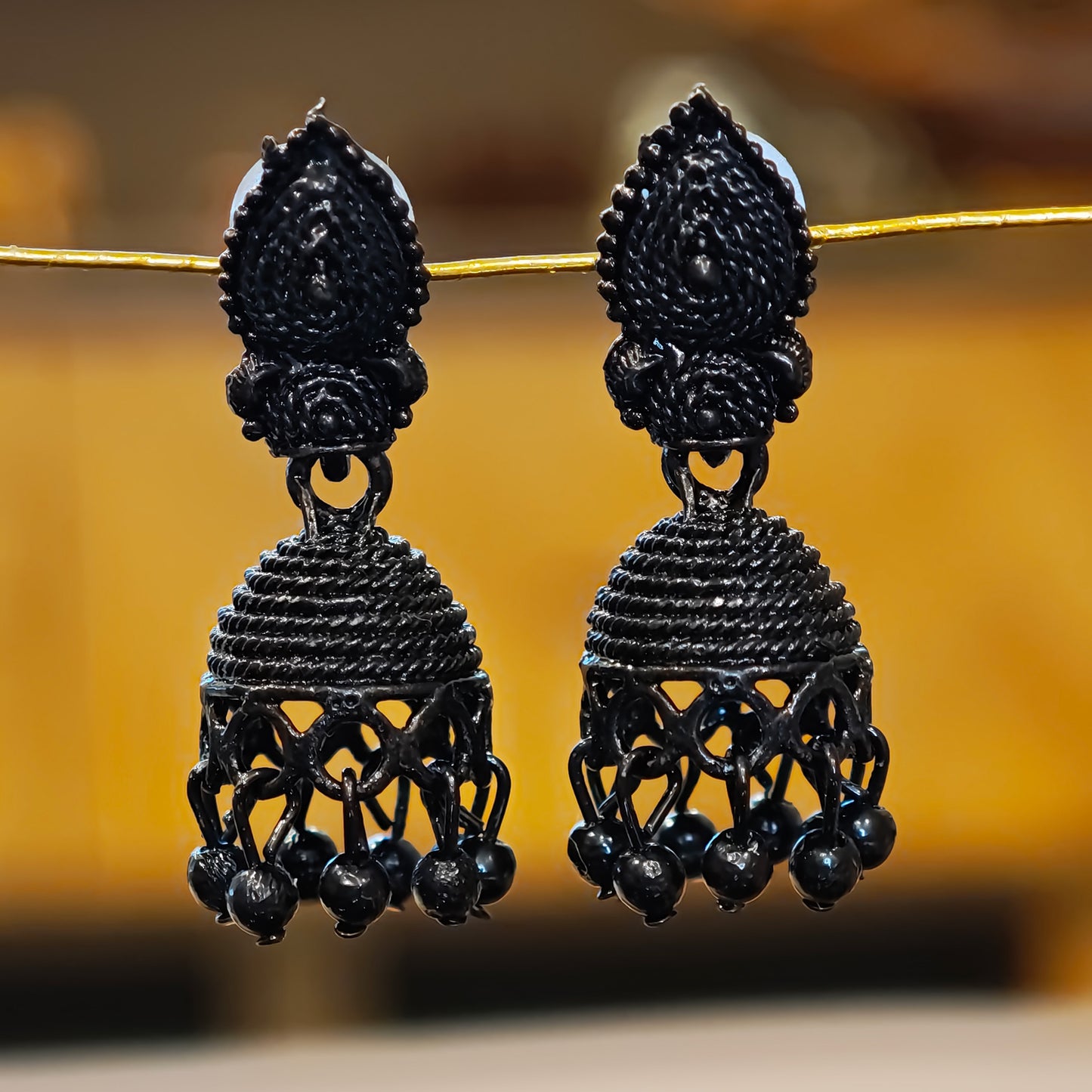 Jet Black Small Jhumki