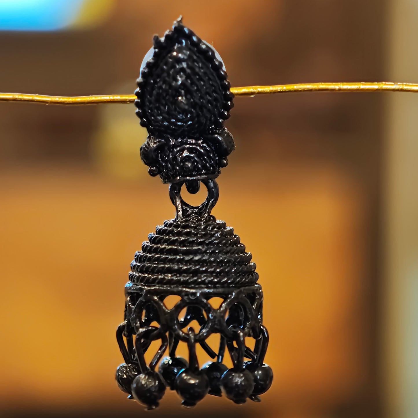 Jet Black Small Jhumki