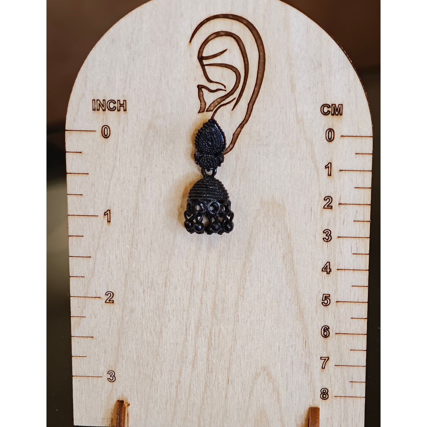 Jet Black Small Jhumki