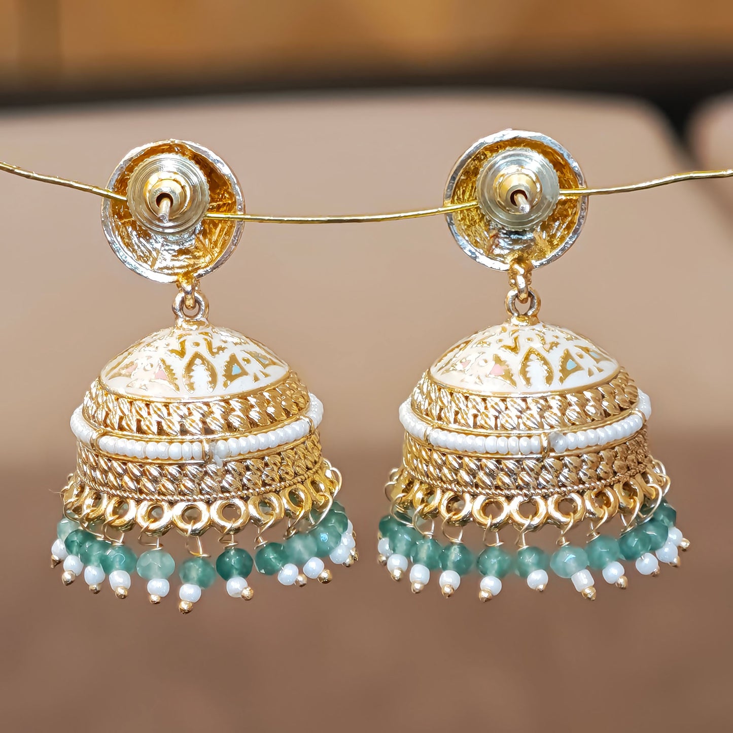 Pastel Dome Shaped Jhumki
