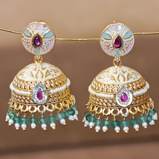 Pastel Dome Shaped Jhumki