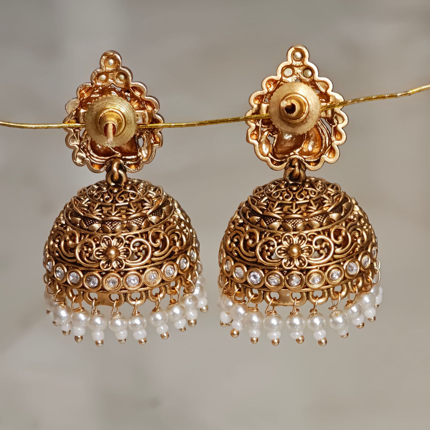 Peacock Antique Jhumki