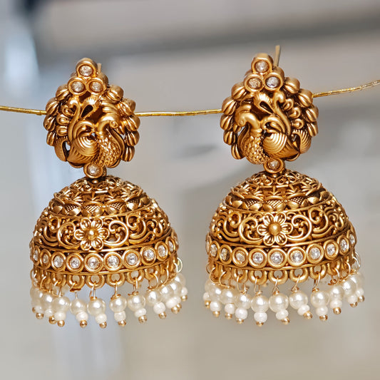 Peacock Antique Jhumki
