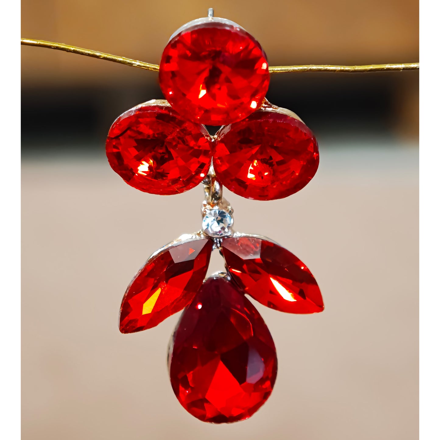 Red Crystal Dangler