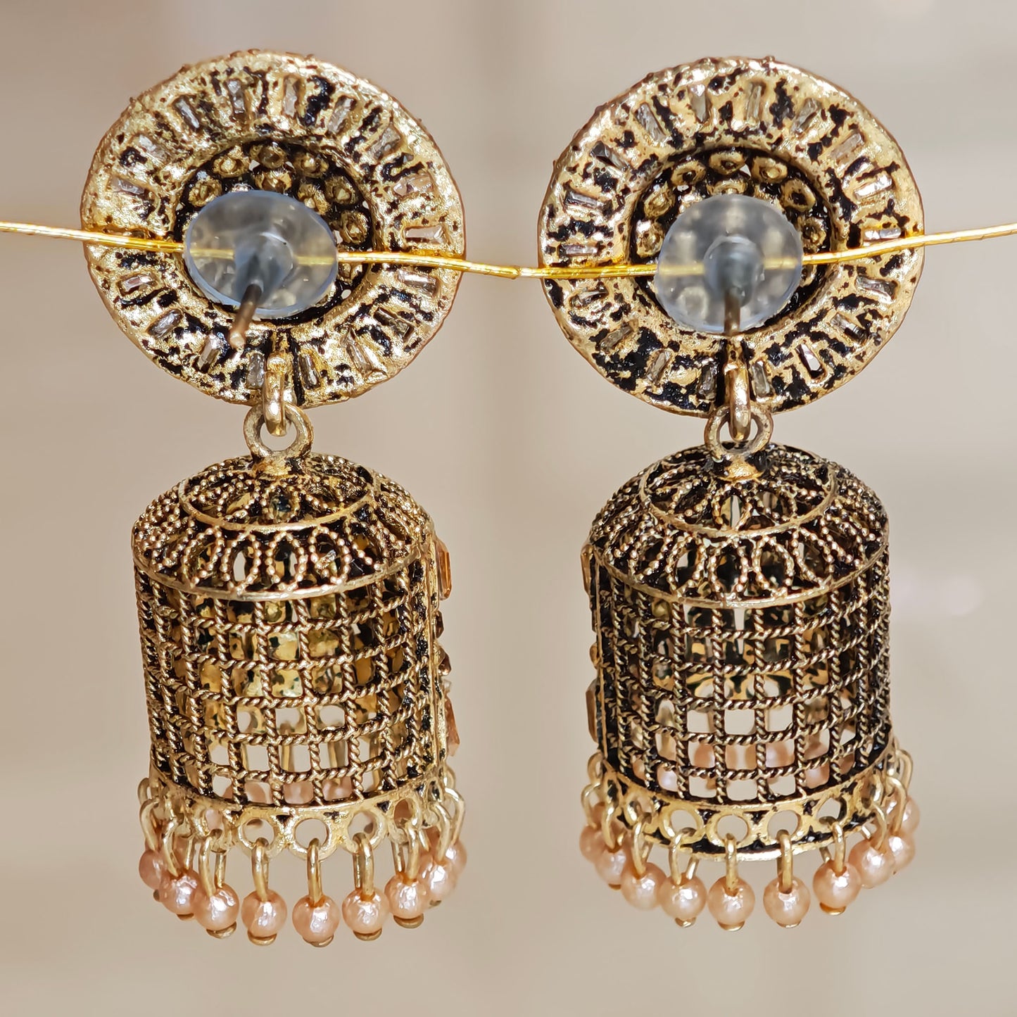 Rosegold Cylindrical Jhumki