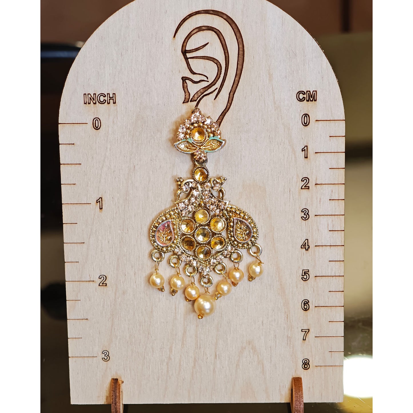 Rosegold Peacock Dangler