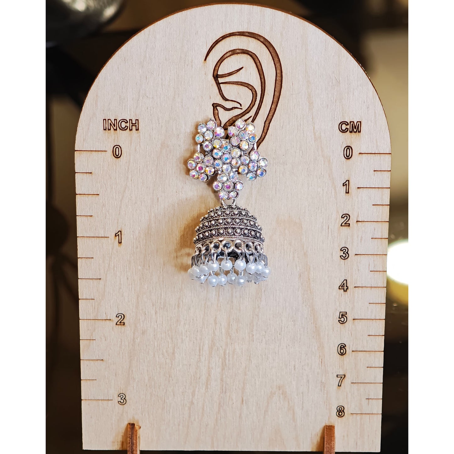 Stone Stud Dome Jhumki